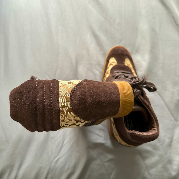 EUC COACH wedge sneakers - Picture 4 of 7